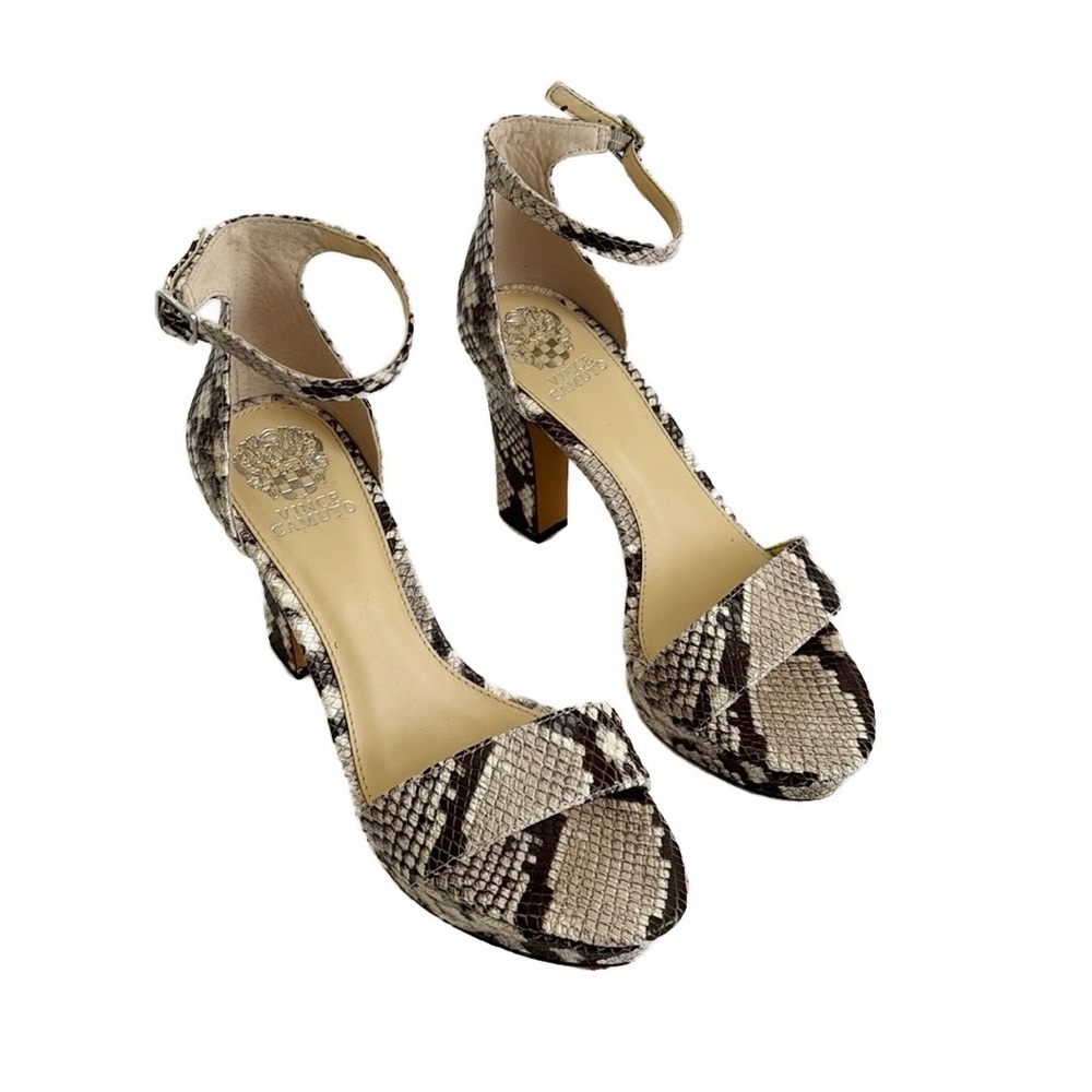Vince Camuto Snake Print Heels
